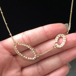 Beaded long necklace